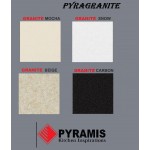 Pyramis Pyragranite Alazia 116x50 1 3/4B 1D Snow Γρανιτένιος Νεροχύτης Αντιστρεφόμενος Ένθετος 079812511