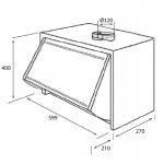 Davoline P-141D WH Led Πτυσσόμενος Απορροφητήρας