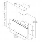 Elica Plat BL/F/80 Απορροφητήρας Τζάκι