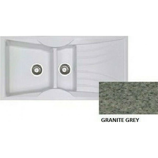 SANITEC Libra 329 (104x51cm) - Granite Grey