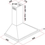 MultiHome MH-6619 Inox Απορροφητήρας Καμινάδα 60cm