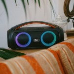 Osio OBT-8010 Φορητό Αδιάβροχο Ηχείο Bluetooth με USB, LED, AUX, TF, TWS και Ενσύρματο Μικρόφωνο – 50W