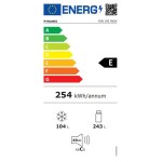 Pyramis FSN-195 Ψυγειοκαταψύκτης NoFrost Inox 195Χ60Χ69cm