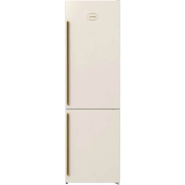 Gorenje Classico NRK6202CLI Ψυγειοκαταψύκτης Ρετρό NoFrost Μπεζ 200X60X60