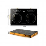 RAF Επιτραπέζια Εστία Κεραμική Διπλή 4800W R.8088 – Infrared Cooker R.8088