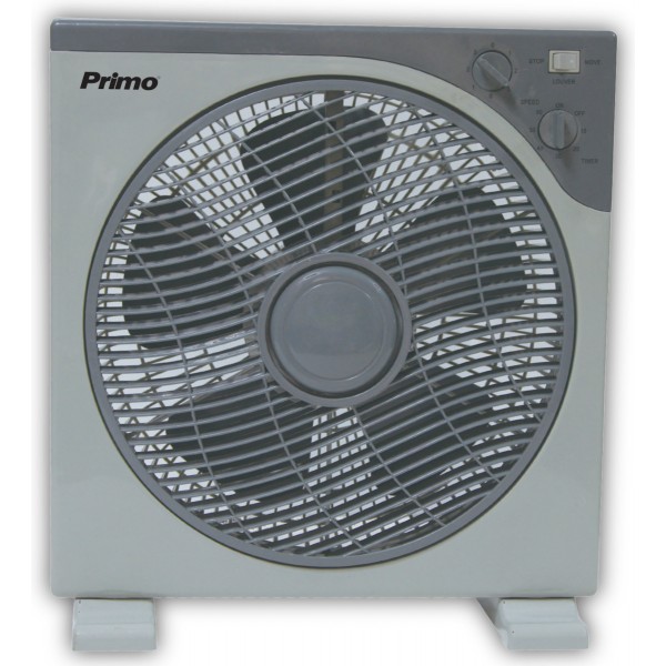 PRIMO PRBF-80287 Ανεμιστήρας Box Fan Φ 30cm λευκός γκρι