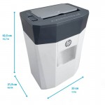 HP OneShred Auto 80CC – 2817 Λευκός/Γκρι καταστροφέας εγγράφων και καρτών Cross Cut P4 – 8 Manual/80