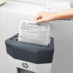 HP OneShred Auto 80CC – 2817 Λευκός/Γκρι καταστροφέας εγγράφων και καρτών Cross Cut P4 – 8 Manual/80