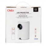 Osio OPRO-4020 Γκρι/Άσπρος Projector Android με λάμπα LED 1280*720p, 40-200″, Βluetooth, USB, HDMI