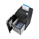 HP Pro Shredder Auto 400CC – 2822 Μαύρος καταστροφέας εγγράφων με συνδετήρες και καρτών Cross Cut P4