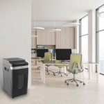 HP Pro Shredder Auto 400CC – 2822 Μαύρος καταστροφέας εγγράφων με συνδετήρες και καρτών Cross Cut P4