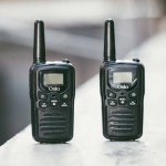 Osio OPM-1050 Mαύρο Επαναφορτιζόμενο PMR Walkie Talkie με φακό και καλώδιο 8 km – 0.5W