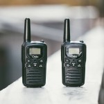 Osio OPM-1050 Mαύρο Επαναφορτιζόμενο PMR Walkie Talkie με φακό και καλώδιο 8 km – 0.5W