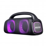 Akai ABTS-100 Φορητό ηχείο Βluetooth karaoke με AWS, SD, AUX, LED, USB, FM και ενσύρματο μικρόφωνο –