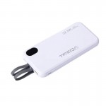 Treqa Power bank 10000Mah με 2 καλώδια 3.0 22.5W TR-963 Λευκό