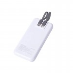 Treqa Power bank 10000Mah με 2 καλώδια 3.0 22.5W TR-963 Λευκό