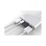 Andowl 5 σε 1 Lightning+Type C+USB A Card Reader με 3 Καλώδια Andowl Q-Z09