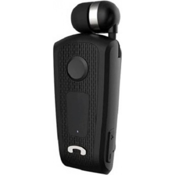 Treqa BT-46 Ακουστικό Bluetooth In Ear Πέτου Μαύρο