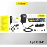 Andowl Ρυθμιζόμενο Universal Τροφοδοτικό 3 έως 12V 45W με 6 βύσματα Q-CD16P