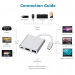 Andowl Type C σε HDMI Αντάπτορας με πολλές Θύρες Q-308