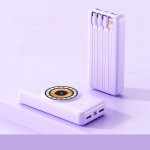 Olesson Power Bank 20000mAh με Ασύρματη Μαγνητική Φόρτιση DM864 Λιλά