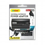 Andowl Universal Φορτιστής Laptop 120W με Αποσπώμενο Καλώδιο Τροφοδοσίας και με σετ βυσμάτων Q-A007