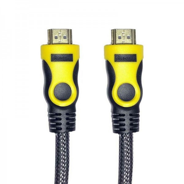 Andowl HDMI 2.0 Braided Cable HDMI male – HDMI male 3m Μαύρο QHD30