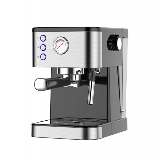 HOBBY HEM-40446 Καφετιέρα Espresso- Cappucino 3ΣΕ1 20bar INOX/ΜΑΥΡΟ