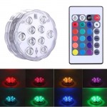 Andowl Φως Αδιάβροχο 10 LED RGB με Χειριστήριο Q-LED95