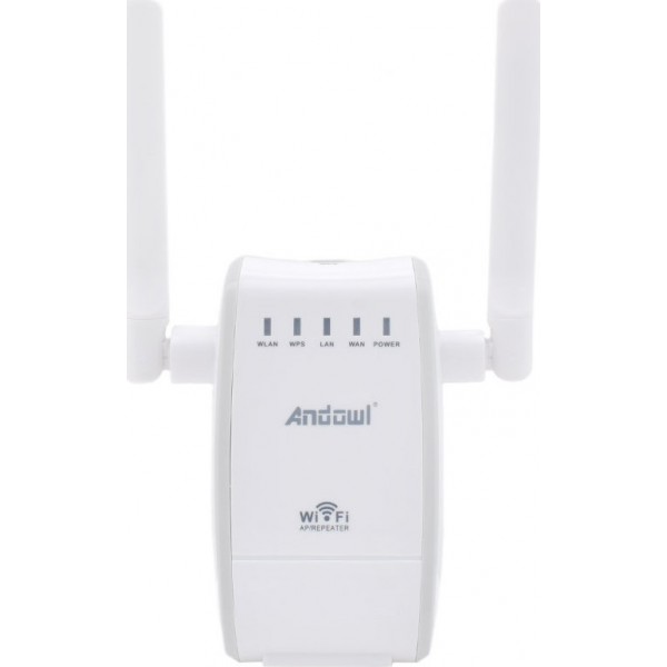 Andowl Q-A225 WiFi Extender Single Band (2.4GHz) 300Mbps με 2 Θύρες Ethernet