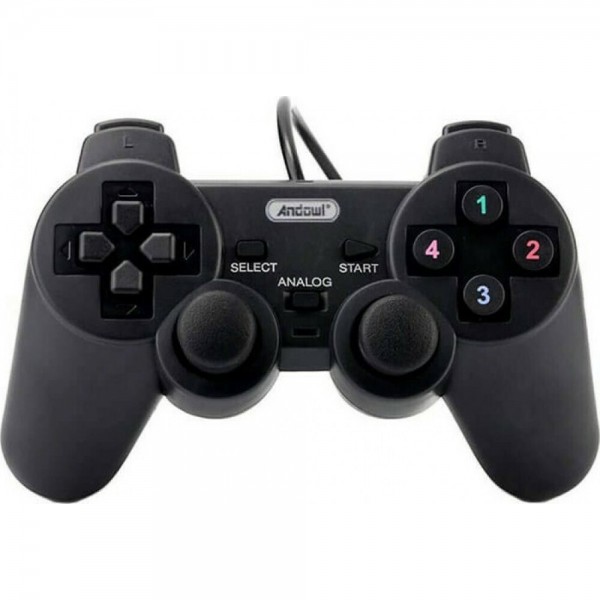 Andowl QY-SP3 Ενσύρματο Gamepad για PC / PS3 / PS4 Μαύρο