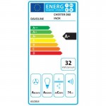 Davoline Chester 60 Black Απορροφητήρας Τζάκι 60cm Μαύρο με μοτέρ inverter A+, 760 m3