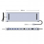 Andowl Q-HU990 USB-C Docking Station με HDMI 4K PD Ethernet