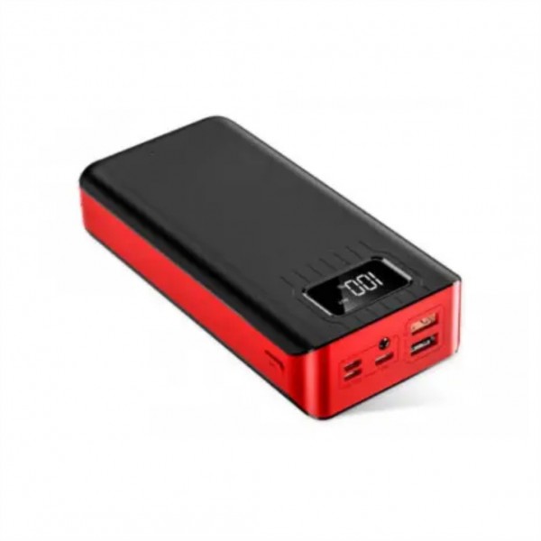 Andowl Q-CD701 Power Bank 40000mAh με 2 Θύρες USB Μαύρο/κόκκινο