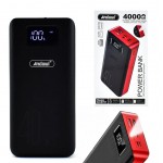 Andowl Q-CD701 Power Bank 40000mAh με 2 Θύρες USB Μαύρο/κόκκινο