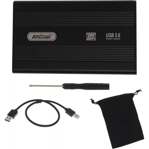 Andowl Θήκη για Σκληρό Δίσκο 2.5 SATA III με σύνδεση USB 3.0 QY-S3.0