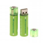 Επαναφορτιζόμενη μπαταρία USB Λιθίου Νi-AA 1.5V 2000mAh 2τμχ